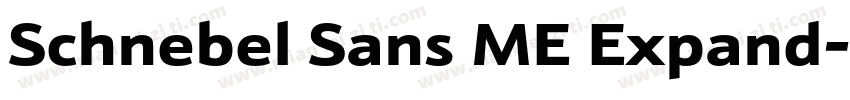 Schnebel Sans ME Expand字体转换